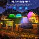 HNRLOY RGB Wall Washer Light with Bar 2Pack, 72W LED RGB Color Changing Landscape Wall Wash Lights, 4FT 120V Dimmable Stage Wash Light Bar for Hotel,Building,Commercial Garden Lighting