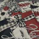 ONFAON Christmas Decorations - Merry Christmas Trees Red Throw Pillow Covers 18x18 Set of 3,Winter Holiday Decor Throw Cushion Case for Home Couch