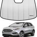 Custom Fit 2015-2024 Edge Windshield Sun Shade for Ford Edge 2015 2016 2017 2018 2019 2020 2021 2022 2023 2024 - Upgraded 6-Layer Triple Laminate Core Front Window Shade with Storage Bag