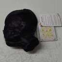 ColorGround Short Black Purple Cosplay Wig with 2 Buns for Halloween Party CostumeSmall Size