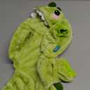 Dinosaur Dog Costume, Winter Dog Pajamas for Small Dogs, Warm Puppy Hoodies, Blue Cold Weather Coat for Cat, Warm Pet Clothes for Christmas Halloween (Green-2, Small)