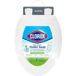 Clorox Elongated Scented Plastic Toilet Seat with Easy-Off Hinges -Tyler