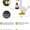 Nacome Solar Goose Outdoor Statues for Garden: Porch Decor with Warm Lantern Clearance for Outside Yard Art Lawn Ornaments Patio Balcony - Gifts for Grandma Mom Women