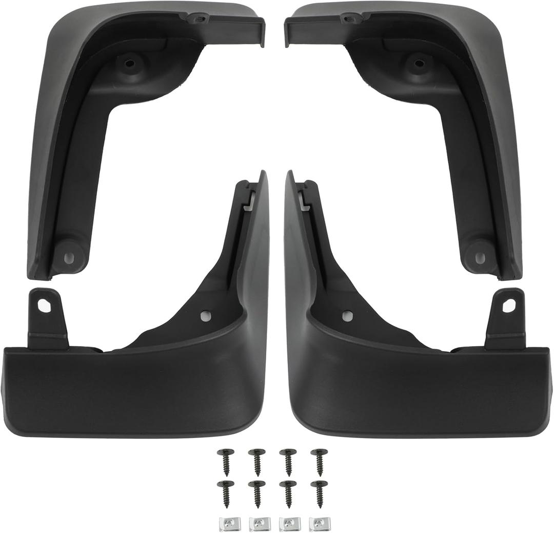 ECCPP Mudguard Splash Guards Front & Rear 2024-2025 For Mercedes-Benz E450 3.0L Mud Flaps Set of 4 Flexible and Bendable Mud Flaps Splash