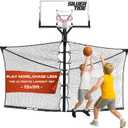 Silver Tide, Power Net - Basketball Yard Guard - Guard net for in ground Basketball Hoop Outdoor - Prevents The Ball from Leaving The Court