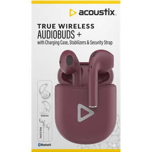 Acoustix™ True Wireless Earbuds - Burgundy