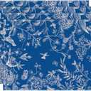 Artoid Mode Hydrangea Flowers Branches Chinoiserie Spring Placemats Set of 4, 12x18 Inch Blue Table Mats for Party Kitchen Dining Decoration (Navy)