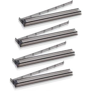Mahjong All-in-One Tile Rack & Pusher, Clear Acrylic Mahjong Rack and Pusher Combo, Modern American Mahjong Tile Racks, Set of 4, Black