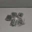 60PCS Stainless Steel Drapery Hook and Pin for Pleated Drapes 4 Prongs Pinch Pleat Clips Traverse Pleater 4 End Curtain Hangers for Window Door Bathroom Curtain (2.7" x 1" x 0.6")