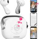 4-in-1 Scrolling Remote Control for TikTok YouTube IG Short Videos with Earbuds Wireless Bluetooth,Page Turner for Kindle App,Camera Shutter Remote for | iPhone | Android | iOS | iPad | Tablet | White 