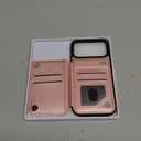 DJDUCK Designed for iPhone 17 Pro Max Case Wallet with Card Holder, [Magnetic Clasp Cover] [RFID Blocking Leather Protection] Shockproof Women Men Cases 6.9 Inch for Apple 17 ProMax Rose Gold