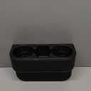 Black Multifunctional Car Cup Holder Car Seat Organizer Gap Filler Bottle Phone Storage Organizer, Black Stitching