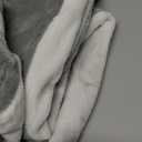 Preboun 61 x 51.18 Inch Large Faraday Blanket for Protection Pregnant Babies, Emf Blocker Blanket Two Sides Using for Beds Couches Travel (Flannel, Grey)