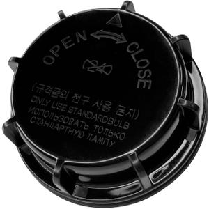 Car Headlight Dust Cover, Headlight Lens Cover Replacement OEM#921402D000 921403K000 92140-2D000 92140-3K000 Car Accessories Light Covers Cap Compatible with Hyundai Kia Elantra (Black)