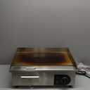 VEVOR Commercial Electric Griddle, 22", 1600W Countertop Flat Top Griddle, Stainless Steel Teppanyaki Grill w/Iron Cooking Plate, 122-572 Adjustable Temp Control 2 Shovels & Brushes, 110V