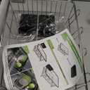 JASIWAY Dish Drying Rack in Sink, Expandable Stainless Steel Dish Drainers for Kitchen Counter, Dish Dryer Rack for Inside Sink, Over The Sink Dish Racks with Utensil Holder, Silver