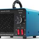 120,000mg/h 0zone Generator High Capacity Ozone Machine & 1 Billion Negative Ion Air Purifier for Home, Car, Pet Odor Removal, O3 Odor Eliminator up to 2,500 Sq. Ft.(Blue)