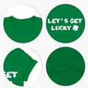 St Patricks Day Shirt Women Shamrock Lucky T-Shirts Casual Short Sleeve Festival Tee Tops (Green, L)