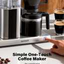 SHARDOR 8-Cup Drip Coffee Maker with Reusable Filter and Glass Coffee PotBlack and Sliver