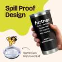 KLUBI Gift for Husband Fartner Cup Couples That Fart Together Stay Together 20oz Fartner Mug Funny Gifts for Him Boyfriend Anniversary - Gifts for 2 Year Anniversary for Him Last Minute Gift for Him