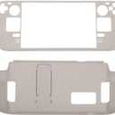 Kickstand Case for Steam Deck, Full Protective Case for Steam Deck, Fingerprint Proof Protector Case with Stand for Steam Deck (White)