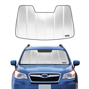 Pigenius Windshield Sunshade for Subaru Forester 2025-2026, Diamond Grid Seamless & Tear Resistant - Blocks Harsh Heat & Keeps Interior Cool Without Tearing