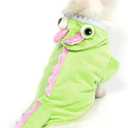 Mogoko Dog Cat Dragon Costumes, Pet Halloween Cosplay Dress, Green Dinosaur Costume for Small Puppy Dogs (11.0" Neck Girth; 14.5" Chest)