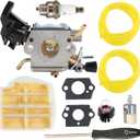 Carburetor for Husqvarna Rancher 450 445 445E 445-II 450E 450-E-II Gas Chainsaw Replace 506450401 531215601 Part C1M-EL37B