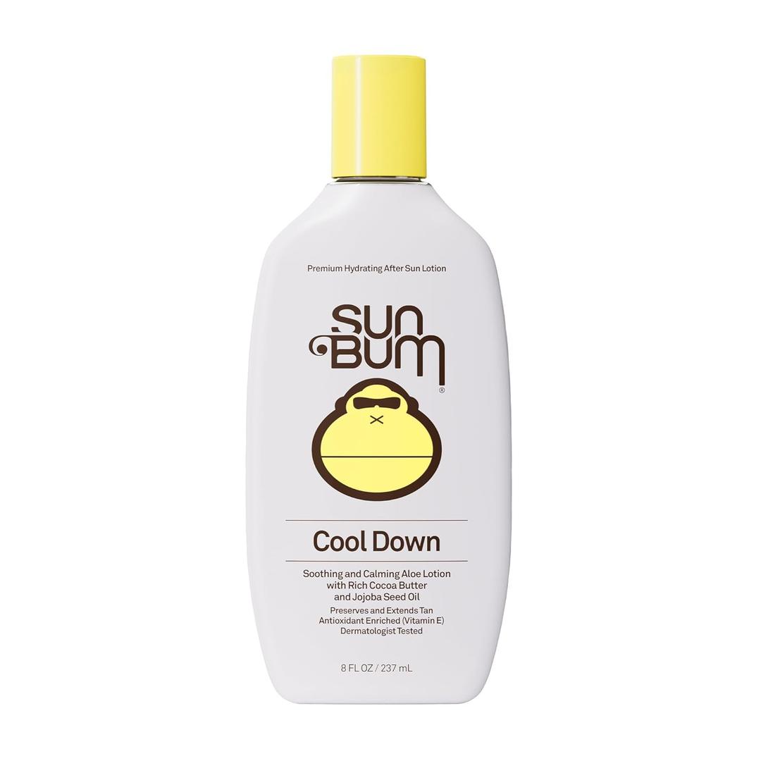 Sun Bum Cool Down Aloe Vera Lotion - Vegan After Sun Care with Cocoa Butter to Soothe and Hydrate Sunburn - 8 oz (8 Ounce (Pack of 1))