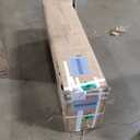 HOMCOM Kitchen Pantry Storage Cabinet, 72" Freestanding Cabinet with Hutch, Large Countertop, Glass Doors and Adjustable Shelves for Dining Room