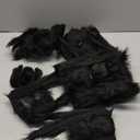 yosager Outdoor Halloween Decorations 6Pcs Realistic Giant Spiders, Huge Hairy Scary Halloween Spider Prop, Black Spooky Spider for House Window Yard Garden Patio Decor (12" 24" 24" 36" 36" 60")