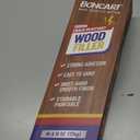 Boncart Wood Filler, 6.15 oz Paintable Wood Putty, Easy to Sand, Shrink & Crack Resistant, Quick Repair for Cracks, Holes and Damage (White)