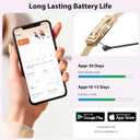 Activity Tracker for Women, Health and Fitness Wearable with 24/7 HRV/Blood Pressure/Heart Rate/SPO/Sleep Monitor and 35 Sports Modes, Menstrual Cycle Insights IP68 iOS Android