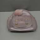I IHAYNER Girls Fashion Backpack Mini Backpack Purse for Women Teenage Girls Purses PU Leather Pompom Backpack Shoulder Bag