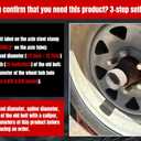 12Sets 1/2-20 Inch Wheel Stud with Nuts for Trailer for Lippert Axles 3500 lb for Dexter 4400 lb with 1/2"-20 UNF Thread Size