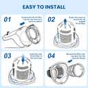 6 Pack Filter Replacement for Black and Decker Power Tools VF110 Dustbuster Cordless Hand Vacuum CHV1410L CHV9610 CHV1210 CHV1410 CHV1510 BDH2000L, 90558113-01