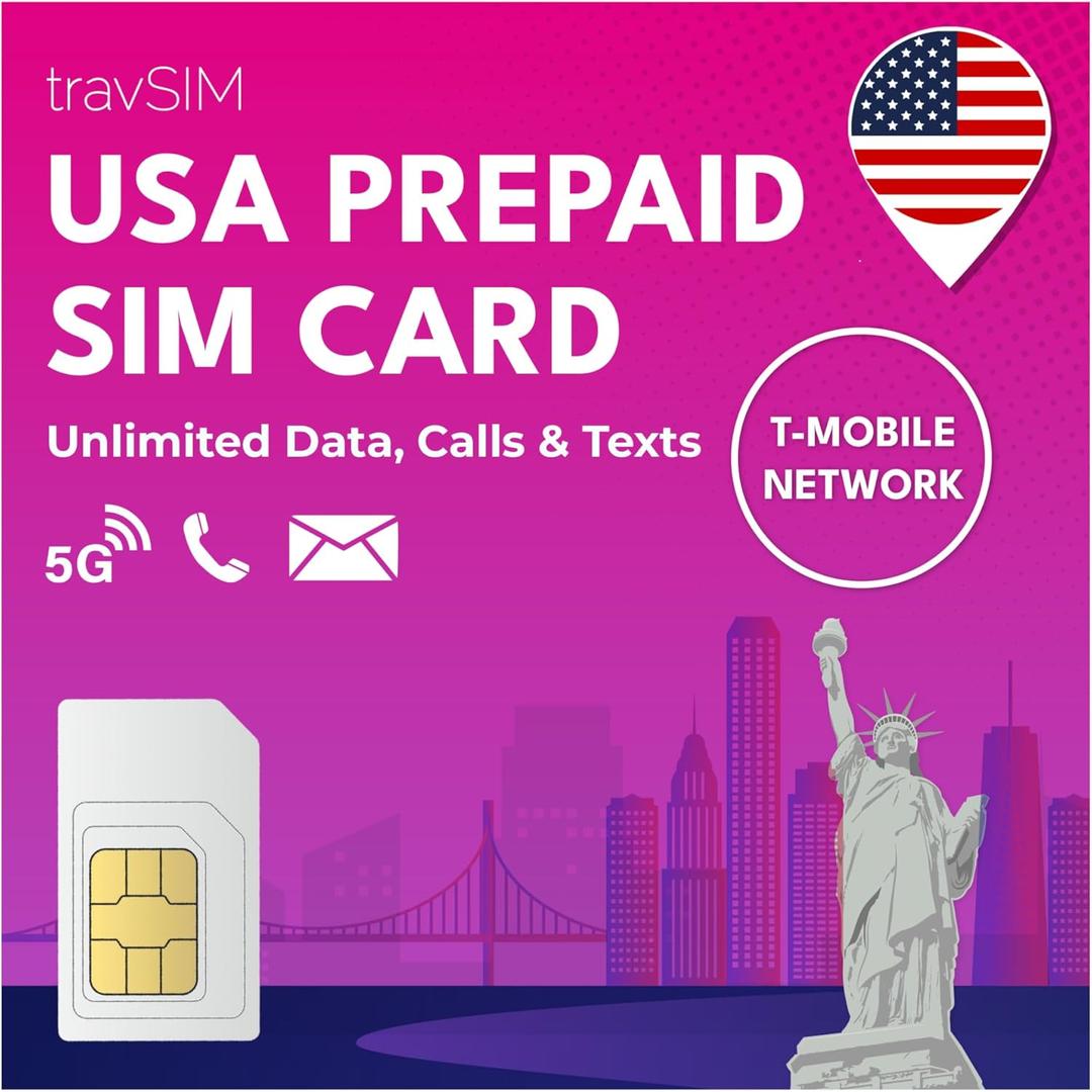 travSIM Prepaid Sim Card USA 