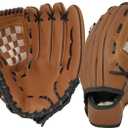 12 1/2 Inch Baseball Glove Right Hand Throw Adult Catcher's Mitt with Durable Leather and Padding