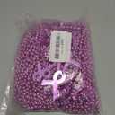 24 Pcs Breast Cancer Ribbon Beads Breast Cancer Pink Ribbon Pendant Party Decoration
