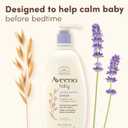 Aveeno Baby Calming Comfort Moisturizing Body Lotion with Relaxing Lavender & Vanilla Scents, Non-Greasy Baby Lotion, Nourishing Prebiotic Oatmeal, Paraben- & Phthalate-Free, 18 fl. oz