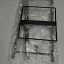 Chip Rack Display Stand, Potato Chip Display Rack with 24 Clips, 2 Row Chip Bag Holder for for Party Display, Snack Retail Display Rack Chip Stand Display for Countertop Store, Black