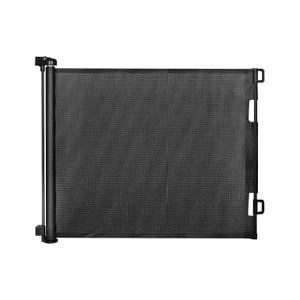 Retractable Baby Gate,Mesh Baby Gate or Mesh Dog Gate,33" Tall,Extends up to 55" Wide,Child Safety Gate for Doorways, Stairs, Hallways, Indoor/OutdoorBlack,33"x55" (33x55 Inch, Black)