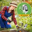 YAMRON 4-in-1 Soil Moisture Meter, Digital Plant Temperature/Soil Moisture Test & PH Meter/Sunlight Intensity, Backlight LCD Display for Gardening, Farming and Outdoor Plants, White