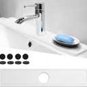Fast Drying Stone Faucet Mat for Kitchen Sink 23.6'' Long Diatomite Sink Drying Sink Water Splash Guard Diatomite Tray Faucet Absorbent Mat for Bathroom Counter(Classic Style)