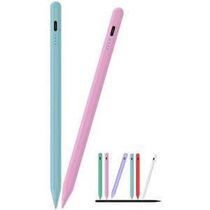 Stylus Pen Compatible with All AMZ Fire Tablet Versions (Fire Max 11/HD 10/HD 10 Plus/HD 8/HD 8 Plus/Fire 7/iPad/iPhone/Samsung/Lenovo/Pixel Touch Devices) No App Needed for Instant Use (Blue+Pink)