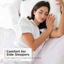 Cloud Neck Pillow for Side Sleepers, Memory Foam | Ergonomic cloud-contour design with breathable cover and rounded side wings for side, back, and combination sleeping.