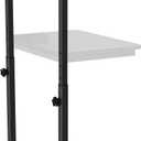 Adjustable C-Shaped End Table, Small Side Table for Couch, Sofa TV Tray Table for Living Room, Bedroom, Bedside ET-SA-BKW1