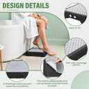 SOYO Mobility One Step Stool, Heavy Duty Indoor Outdoor Non-Slip Small Step Platform Assistive Device for Adult Elderly, Standing Support and Step Riser for Car, Bed, Door, Stair, Bathroom, Black-Gray