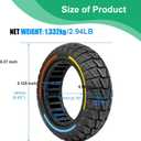 10x2.75/10x2.70-6.5 Electric Scooter Solid Tires: 70/65-6.5 Replacement Tubeless Wheel for Hover-1 Alpha& Hiboy Titan PRO& Evercross H5& Emove Cruiser& Hiboy max3& Kugoo G - Booster G2 Pro (2PCS)