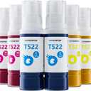 10 Bottles 522 Ink Refill Bottles for Ecotank ET-2800 ET-2720 ET-2803 ET-4700 ET-4800 ET-4810 ET-2400 ET-2840 Printer (Not Sublimation Ink)